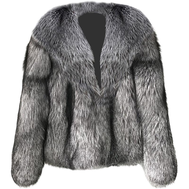 Women' Fur & Faux -9XL Short Fashion Imitation Whole Furry Clothes Winter Clothing Plus Size Leisure Jacket Coat, Silver fox fur
Women' Fur & Faux -9XL Short Fashion Imitation Whole Furry Clothes Winter Clothing Plus Size Leisure Jacket Coat, Silver fox fur
