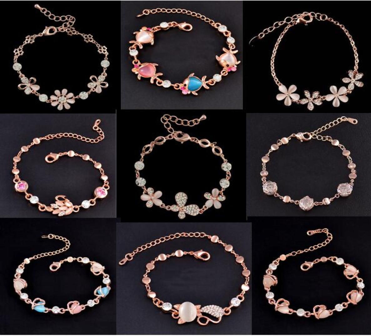 Mix Charm Bracelet Cat Eye Gem stone Luxury Marquise Cut Austrian CZ Crystal Gold Plated Rose Fox Fish Heart Jewelry Fashion Brace2033524
Mix Charm Bracelet Cat Eye Gem stone Luxury Marquise Cut Austrian CZ Crystal Gold Plated Rose Fox Fish Heart Jewelry Fashion Brace2033524