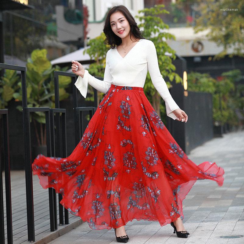 Skirts Fashion Long Chiffon Women Clothing Elegant Floral Print Boho Skirt Plus Size Summer Swing Pleated C462, 10 skirts
Skirts Fashion Long Chiffon Women Clothing Elegant Floral Print Boho Skirt Plus Size Summer Swing Pleated C462, 10 skirts