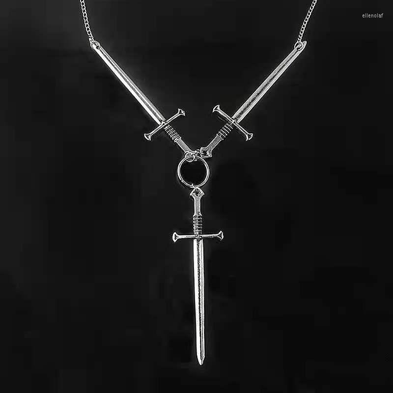 Pendant Necklaces Goth Sword Necklace The Sacred Gothic Witch Punk Jewelry Party Rock Grunge Fashion Chain Women Gift
Pendant Necklaces Goth Sword Necklace The Sacred Gothic Witch Punk Jewelry Party Rock Grunge Fashion Chain Women Gift
