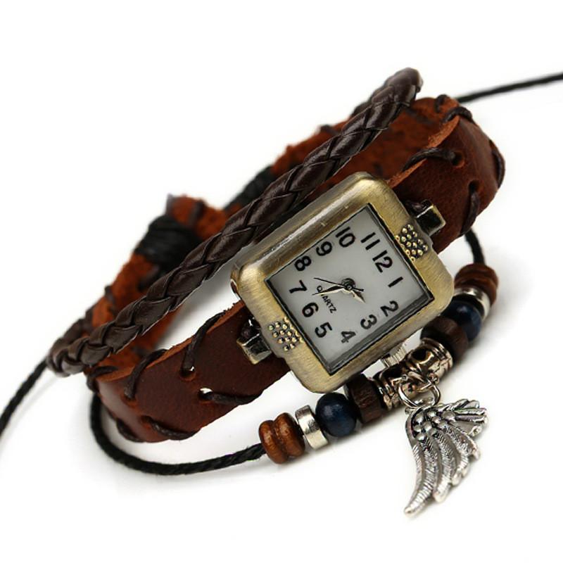 Wristwatches Gnova Platinum Genuine Leather Quartz Watch Vintage Fashion Wristwatch Women Bracelet Angel Wings Charm A733Wristwatches Wristw, Picture shown
Wristwatches Gnova Platinum Genuine Leather Quartz Watch Vintage Fashion Wristwatch Women Bracelet Angel Wings Charm A733Wristwatches Wristw, Picture shown