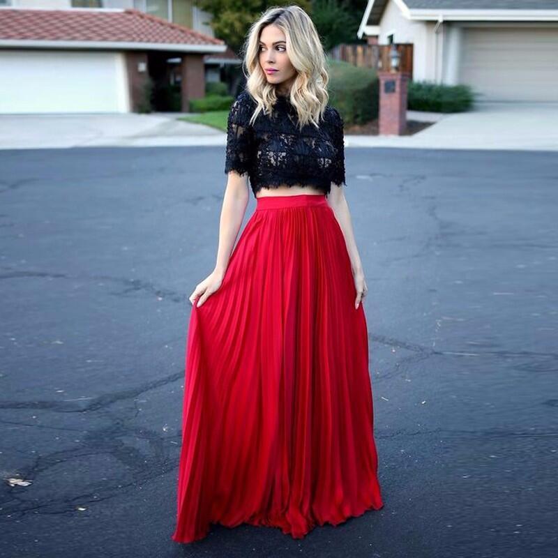 Skirts Summer Style Chiffon Skirt High Quality Floor Length Pleat Women Vintage Lolita Boho Beach Red Solid SaiasSkirts, Silver
Skirts Summer Style Chiffon Skirt High Quality Floor Length Pleat Women Vintage Lolita Boho Beach Red Solid SaiasSkirts, Silver