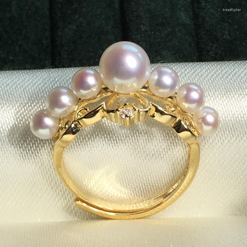 Cluster Rings Multiple Pearl Beads Ring For Women Crown Style Freshwater Pearls Finger Vintage Party Jewellery Wedding Anniversary Gifts
Cluster Rings Multiple Pearl Beads Ring For Women Crown Style Freshwater Pearls Finger Vintage Party Jewellery Wedding Anniversary Gifts
