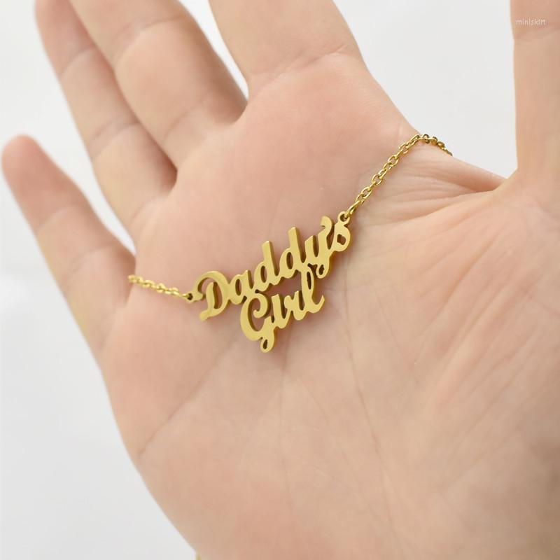 Pendant Necklaces QIAMNI Daddy's Girl Charm Necklace Letter Jewelry Collar Gift
Pendant Necklaces QIAMNI Daddy's Girl Charm Necklace Letter Jewelry Collar Gift