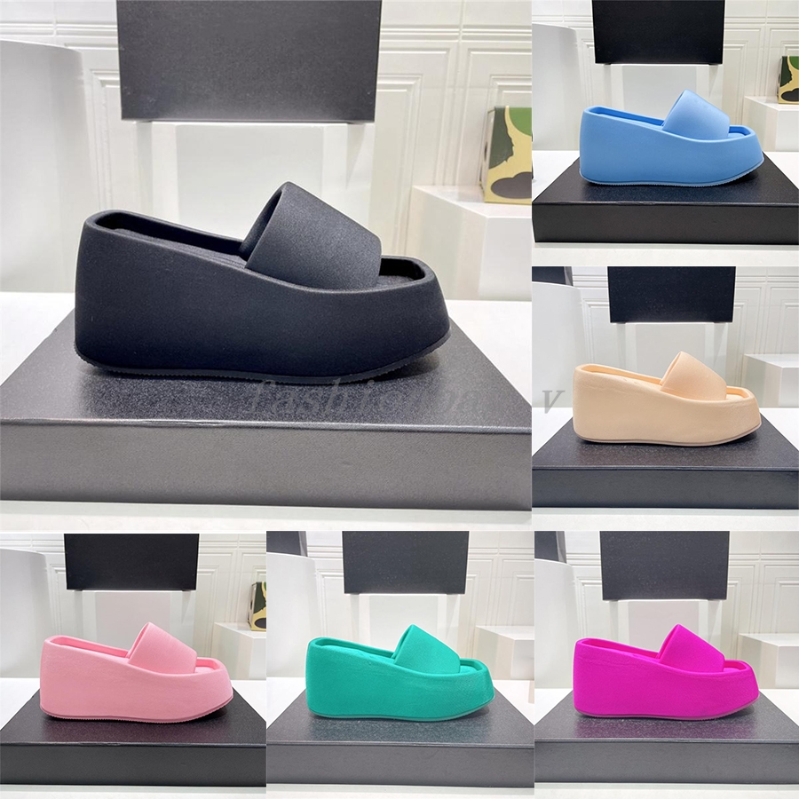 Designer Slippers Taji Platform Sandals Men Women Wedges Black Pink Blue Summer Slides AW Square Toe Wedge Heels Slipper 10cm Wedding Party Jelly Rubbe Slides
Designer Slippers Taji Platform Sandals Men Women Wedges Black Pink Blue Summer Slides AW Square Toe Wedge Heels Slipper 10cm Wedding Party Jelly Rubbe Slides