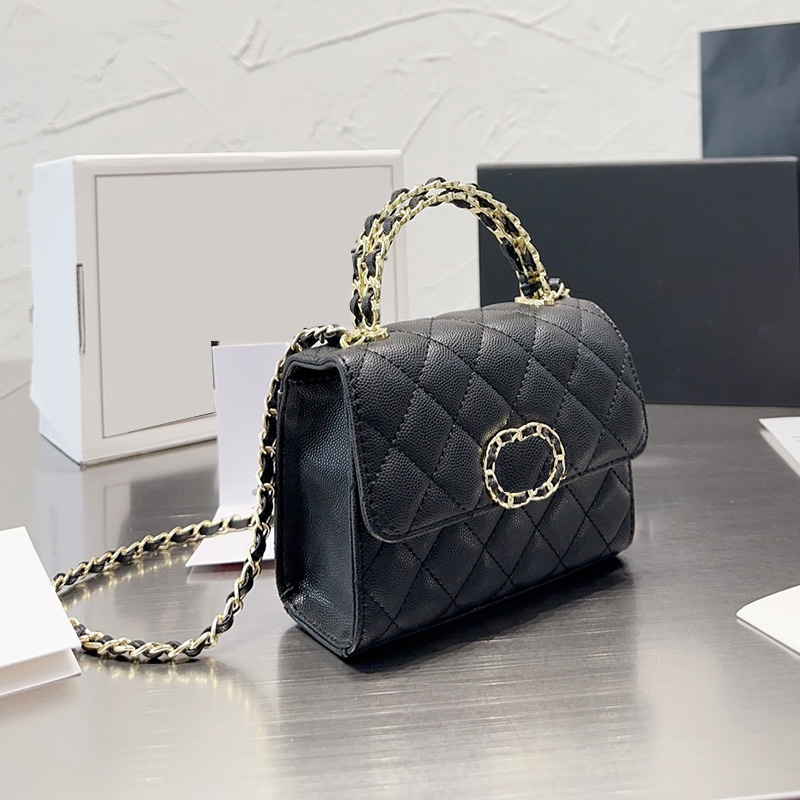 23P Womens Top Handle Totes Vanity Bags Clasic Mini Flap Quilted Caviar Leather Calfskin 3 Colors Cosmetic Case Card Holder Con Purse Handbags 15X10CM/18x10cm, Box1
23P Womens Top Handle Totes Vanity Bags Clasic Mini Flap Quilted Caviar Leather Calfskin 3 Colors Cosmetic Case Card Holder Con Purse Handbags 15X10CM/18x10cm, Box1
