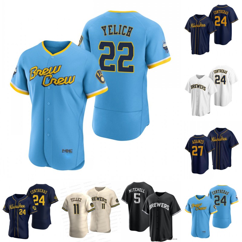 #22 Christian Yelich Brewer Jersey Garrett Mitchell William Contreras Corbin Burnes Rowdy Tellez Willy Adames Keston Hiura Luis Urias Abraham Toro Jesse Winker, Mens cool base grey
#22 Christian Yelich Brewer Jersey Garrett Mitchell William Contreras Corbin Burnes Rowdy Tellez Willy Adames Keston Hiura Luis Urias Abraham Toro Jesse Winker, Mens cool base grey