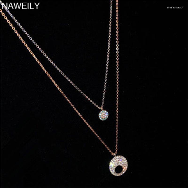 Pendant Necklaces NAWEILY Classic Double Layer Crystal For Women Fashion Jewelry Circle Clavicle Short Necklace NWLN328
Pendant Necklaces NAWEILY Classic Double Layer Crystal For Women Fashion Jewelry Circle Clavicle Short Necklace NWLN328