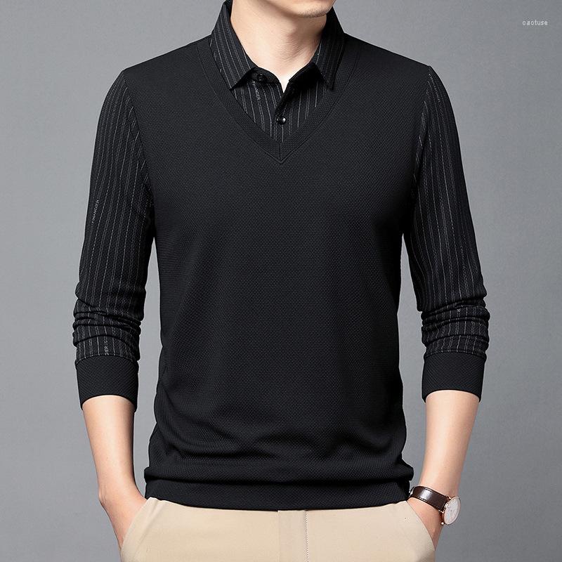 Men's Casual Shirts Classic All-match T-shirt Men's 2023 Spring Solid Color Lapel Male Thin Fashion Fake Two Piece Polo, Camel
Men's Casual Shirts Classic All-match T-shirt Men's 2023 Spring Solid Color Lapel Male Thin Fashion Fake Two Piece Polo, Camel
