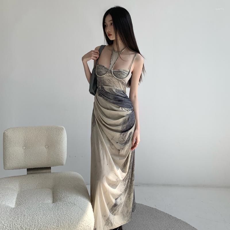 Casual Dresses Spring Women' Clothing Ink Color Dress Chinese Style Break French Pleated Chic Unique Sling Temperament Dres, Black
Casual Dresses Spring Women' Clothing Ink Color Dress Chinese Style Break French Pleated Chic Unique Sling Temperament Dres, Black