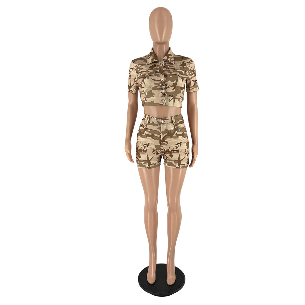 2023 Designer Summer Outfits Women Tracksuits Two 2 Pieces Set Short Sleeve Shirt Crop Top and Shorts Matching Jogger suits Sweatsuits Bulk Wholesale 