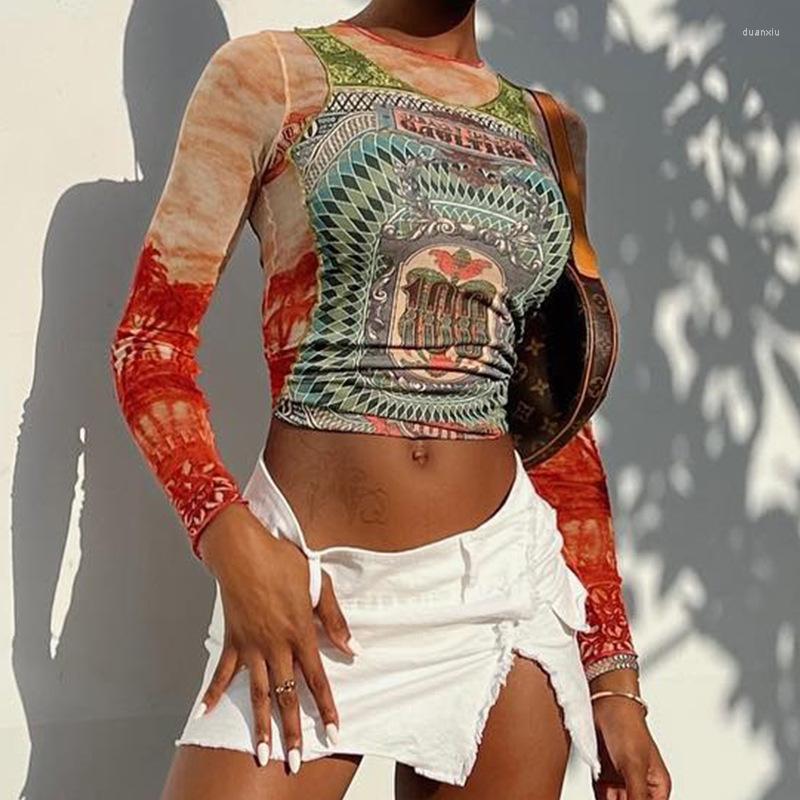 Women' T Shirts Women Long Sleeve Graphic Mesh See Through Streetwear Elegance Art Print Hipster Skinny Y2k Street Style Party Tops, Hongse
Women' T Shirts Women Long Sleeve Graphic Mesh See Through Streetwear Elegance Art Print Hipster Skinny Y2k Street Style Party Tops, Hongse