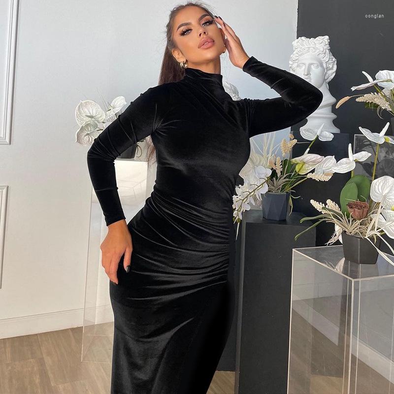 Casual Dresses Women 2023 Winter Fashion Solid Color Slim Back Zipper Turtleneck Long Sleeve Dress Ankle Length, Black
Casual Dresses Women 2023 Winter Fashion Solid Color Slim Back Zipper Turtleneck Long Sleeve Dress Ankle Length, Black
