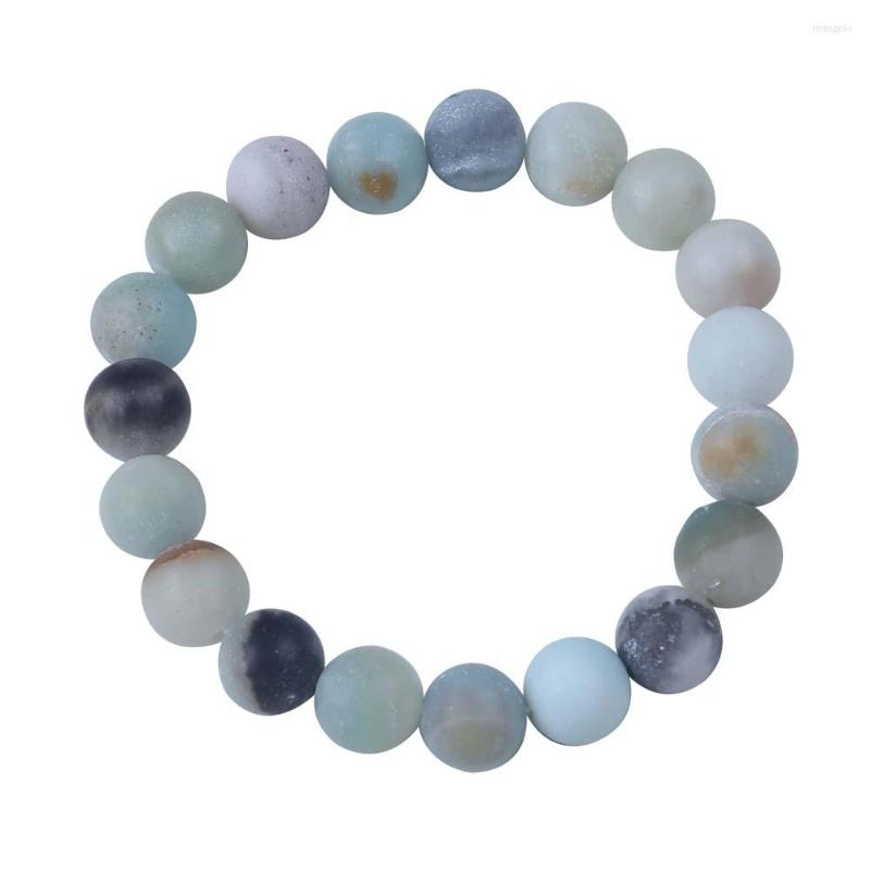 Strand Matte Amazonite Stone Beads Healing Balance Bangle Bracelet Gift Simple
Strand Matte Amazonite Stone Beads Healing Balance Bangle Bracelet Gift Simple