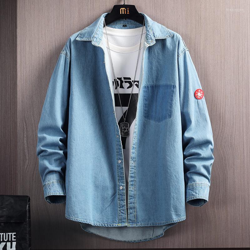 Men's Casual Shirts Japanese Loose Trendy Denim Shirt 2023 Autumn Men Business Fashion All-match Jacket Male Classic Brand Clothing, Light blue
Men's Casual Shirts Japanese Loose Trendy Denim Shirt 2023 Autumn Men Business Fashion All-match Jacket Male Classic Brand Clothing, Light blue