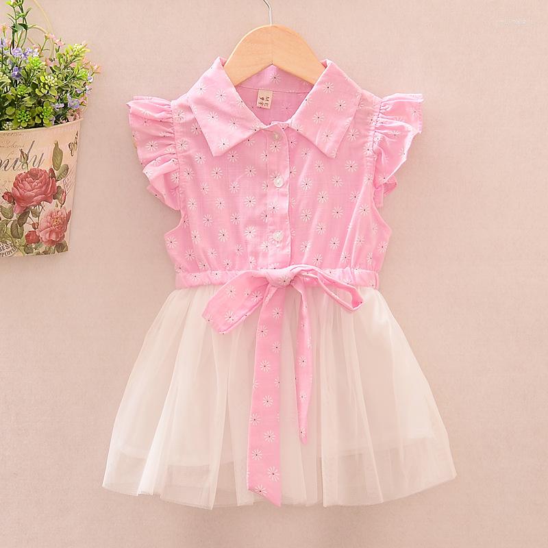 Girl Dresses Baby Clothes Dress Casual Floral Loose Bow Lace Up Patch Printed Summer Cotton Clothing Children Cute Kids, Pink
Girl Dresses Baby Clothes Dress Casual Floral Loose Bow Lace Up Patch Printed Summer Cotton Clothing Children Cute Kids, Pink