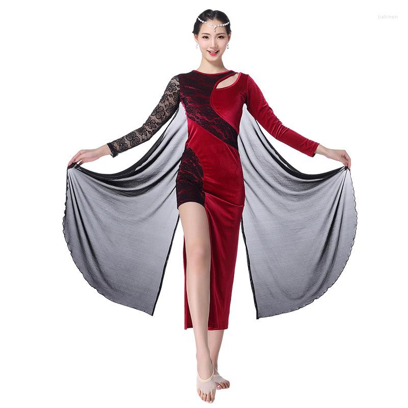 Stage Wear Autumn Winter Dance 2023 Flannelette Dresses With Cape Cloak Long Sleeves Belly Costume Irregular Dress Floral Lace, Red black
Stage Wear Autumn Winter Dance 2023 Flannelette Dresses With Cape Cloak Long Sleeves Belly Costume Irregular Dress Floral Lace, Red black