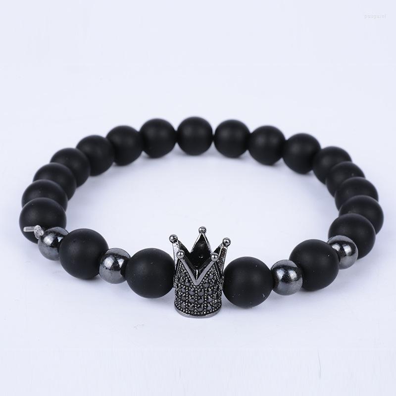 Strand Crown Charm Bracelet Men 2023 Fashion Pave Cubic Zirconia Matte Bead For Party Jewelry Gift
Strand Crown Charm Bracelet Men 2023 Fashion Pave Cubic Zirconia Matte Bead For Party Jewelry Gift