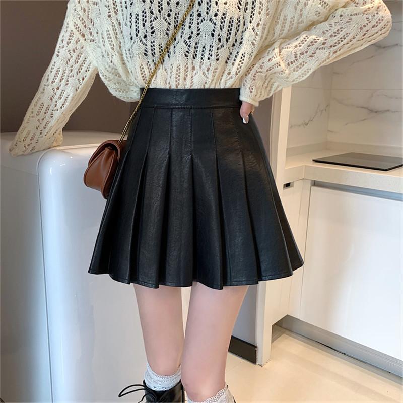 Skirts Sexy Women Fashion Black Pleated Skirt Chic Girls Preppy Style High Waist A Line Mini Leather Vintage All-match Bottom
Skirts Sexy Women Fashion Black Pleated Skirt Chic Girls Preppy Style High Waist A Line Mini Leather Vintage All-match Bottom