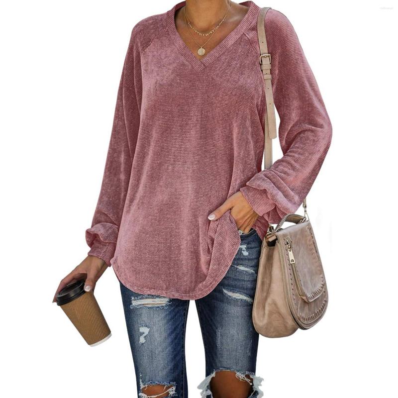 Women' T Shirts Autumn Corduroy Tshirt For Women Solid Color Long Puff Sleeve V Neck Shirt Casual Tunic Top Pullovers Femme T-shirts, Pink
Women' T Shirts Autumn Corduroy Tshirt For Women Solid Color Long Puff Sleeve V Neck Shirt Casual Tunic Top Pullovers Femme T-shirts, Pink