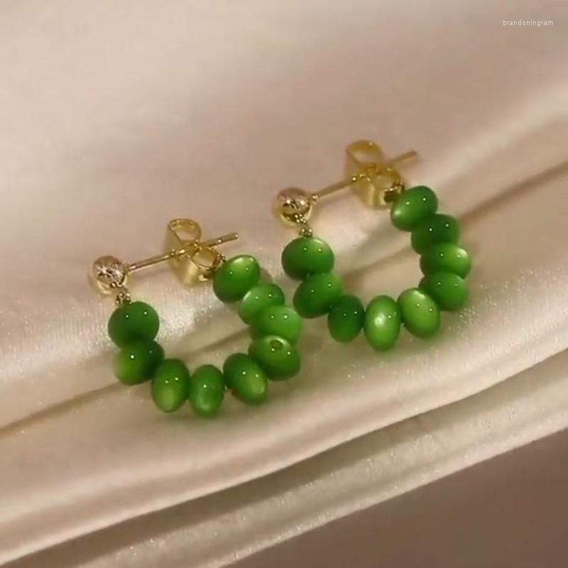 Hoop Earrings 2023 Korean Green Opals Dangle For Women Girls Luxury Geometric Wedding Statement Party Jewelry Brincos Gift
Hoop Earrings 2023 Korean Green Opals Dangle For Women Girls Luxury Geometric Wedding Statement Party Jewelry Brincos Gift