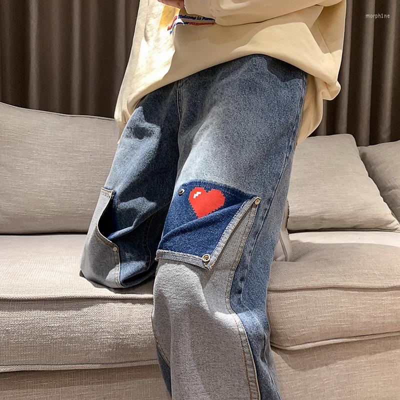 Men's Jeans Top Quality Men Patchwork Oversized Mens Straight Jean Pants 2023 Red Heart Print Hip Hop Streetwear Denim, Dark blue
Men's Jeans Top Quality Men Patchwork Oversized Mens Straight Jean Pants 2023 Red Heart Print Hip Hop Streetwear Denim, Dark blue