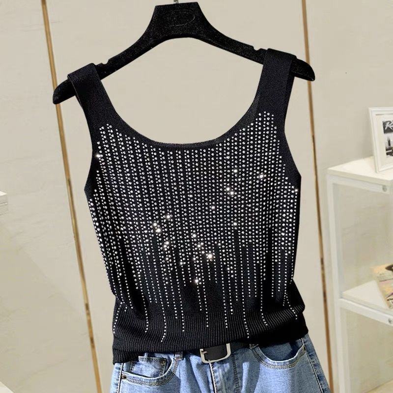 Women's Tanks Camis Small Women Summer Heavy Industry Drill Vest Thin Ice Silk Knitted Bottomed Y2k Fashion Crop Tops Slim Mini Tank Tops 230317
Women's Tanks Camis Small Women Summer Heavy Industry Drill Vest Thin Ice Silk Knitted Bottomed Y2k Fashion Crop Tops Slim Mini Tank Tops 230317