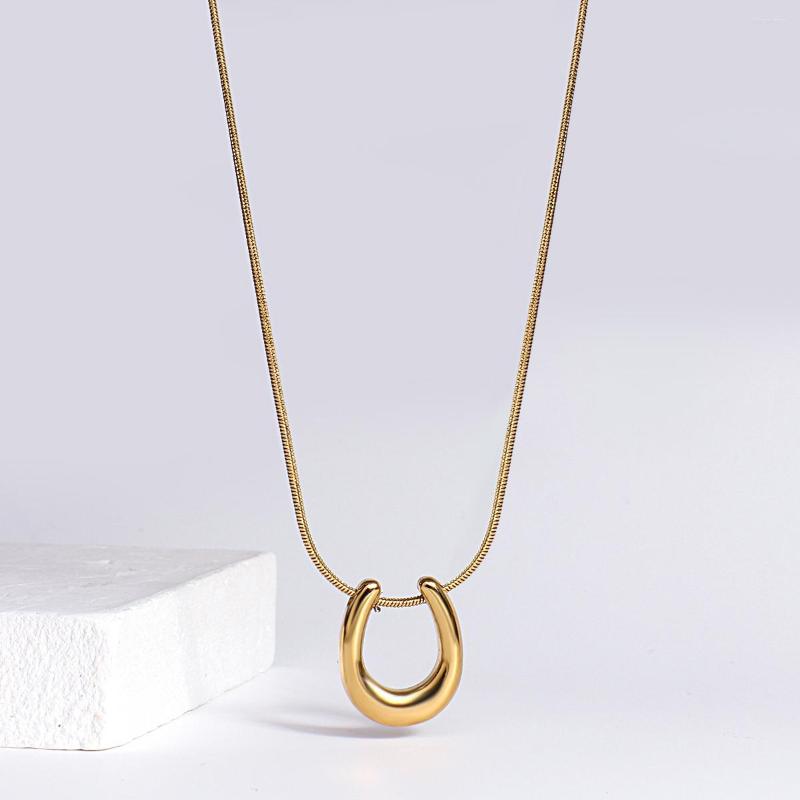 Chains AENSOA Minimalist Stainless Steel Pendant Necklace Simple Elegant Choker Charm Chain Necklaces For Women
Chains AENSOA Minimalist Stainless Steel Pendant Necklace Simple Elegant Choker Charm Chain Necklaces For Women