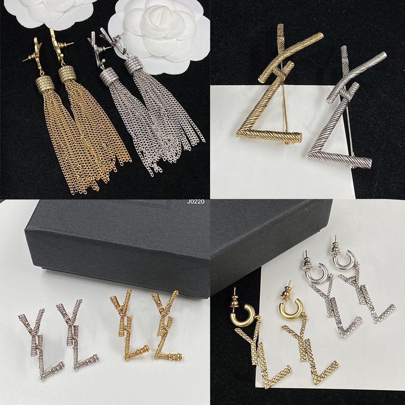 2023-Stylish Designers Hoops Earrings Gold Pendant Eardrops Necklace Silver Brooch Lover Birthday Gift Anniversary With Box, As show
2023-Stylish Designers Hoops Earrings Gold Pendant Eardrops Necklace Silver Brooch Lover Birthday Gift Anniversary With Box, As show