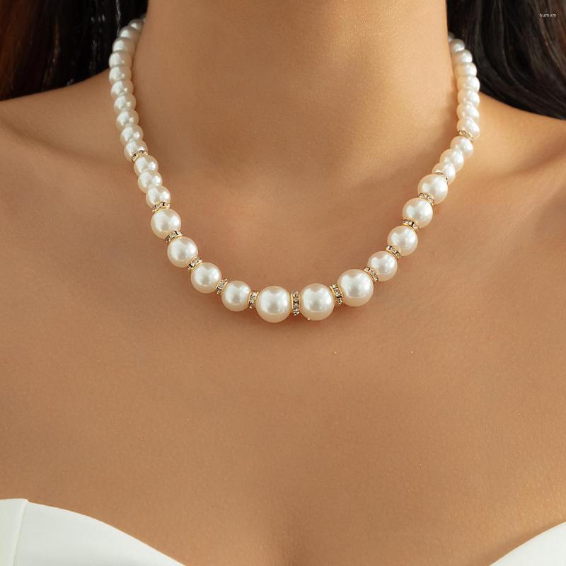 Choker Trend Elegant Jewelry Wedding Big Pearl Necklace For Women Fashion White Imitation
Choker Trend Elegant Jewelry Wedding Big Pearl Necklace For Women Fashion White Imitation