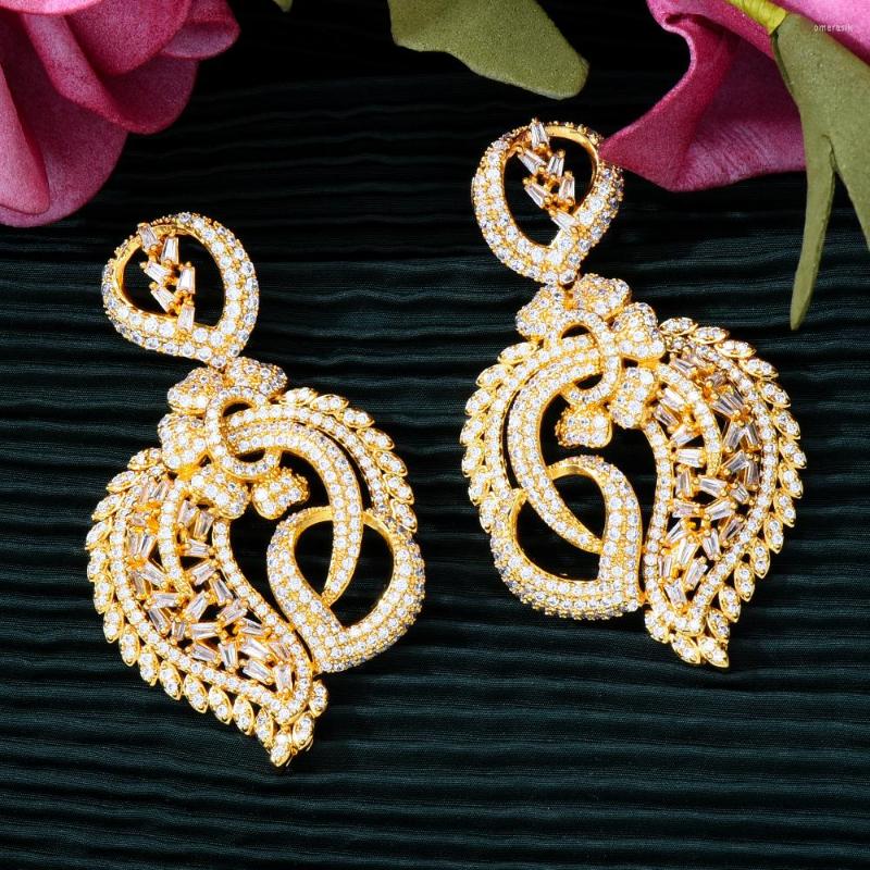 Dangle Earrings JIMBORA High Quality Luxury Big Hollow Pendant For Women Wedding Cubic Zircon CZ Party 2023
Dangle Earrings JIMBORA High Quality Luxury Big Hollow Pendant For Women Wedding Cubic Zircon CZ Party 2023