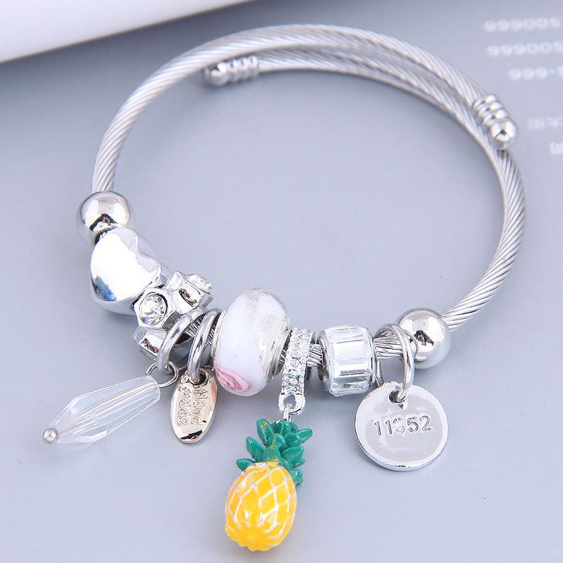Bangle All-match Exquisite European And American Adjustable Fashion Crystal Beaded Pineapple Bracelets Jewelry For Women
Bangle All-match Exquisite European And American Adjustable Fashion Crystal Beaded Pineapple Bracelets Jewelry For Women