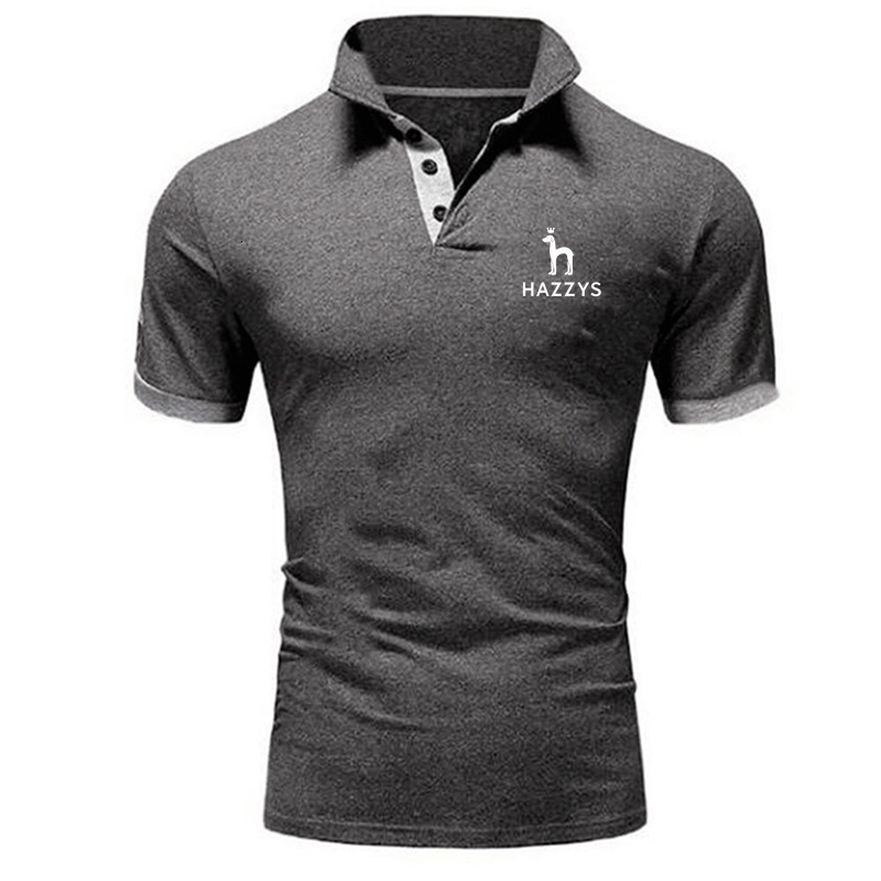 Men's Polos Brand T-shirt Lapel Casual Short-sleeved Stitching Hazzys Men for Male Solid Color Pullover Top Man T shirt 230317
Men's Polos Brand T-shirt Lapel Casual Short-sleeved Stitching Hazzys Men for Male Solid Color Pullover Top Man T shirt 230317
