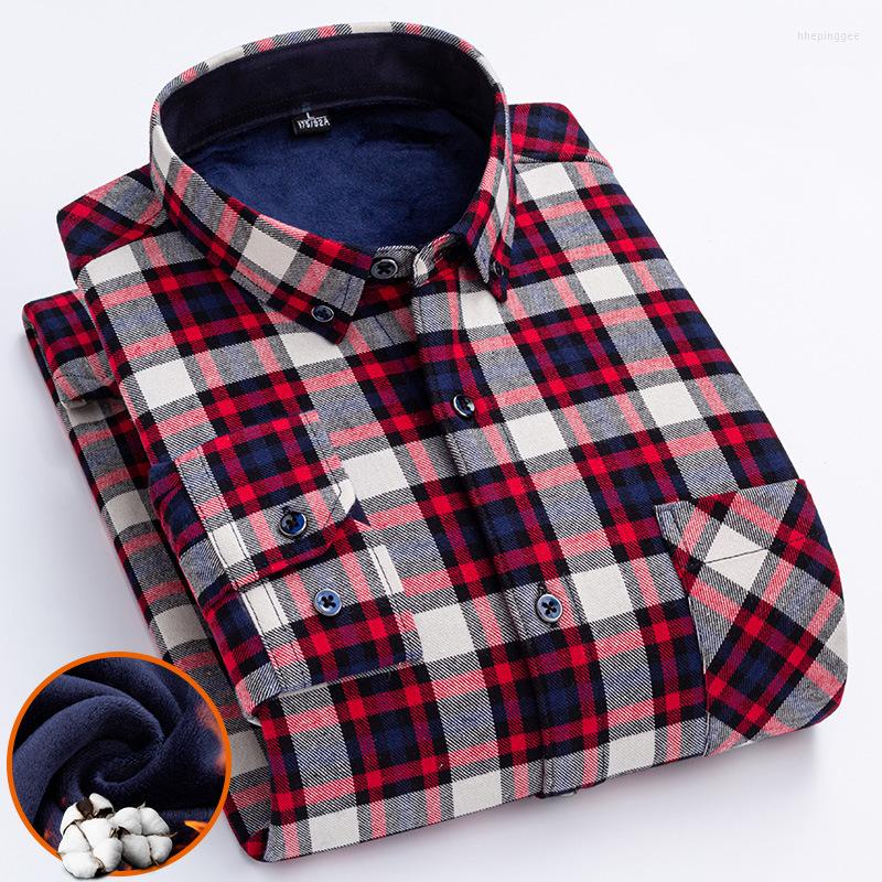 Men's Casual Shirts 14-color Men's Winter Fleece Thick Warm Shirt Cotton Business Cardigan Plaid High-end Brand Plus Size Tops 7XL, 8801
Men's Casual Shirts 14-color Men's Winter Fleece Thick Warm Shirt Cotton Business Cardigan Plaid High-end Brand Plus Size Tops 7XL, 8801