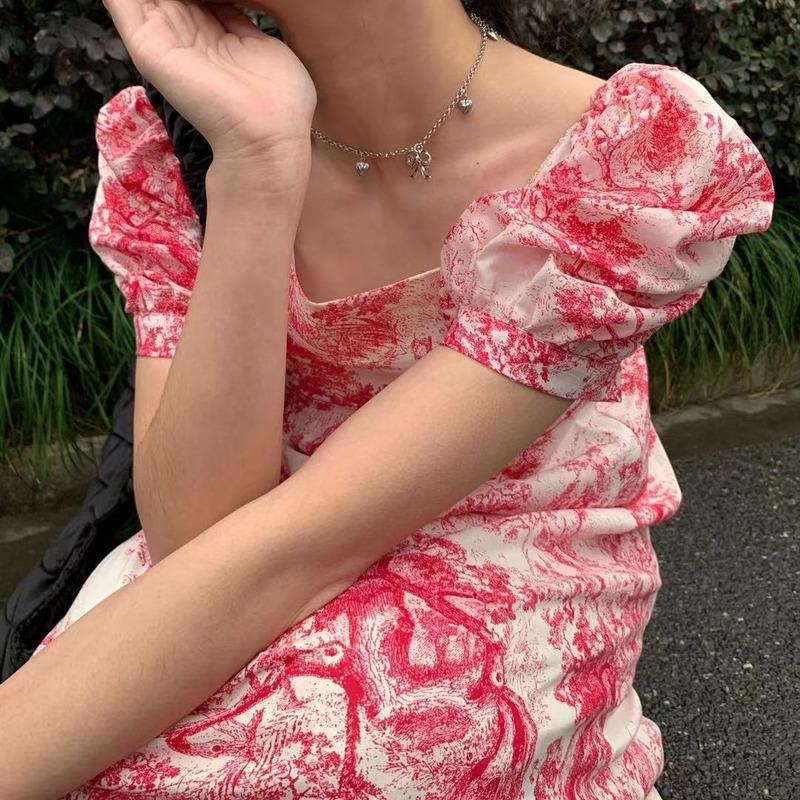 Casual Dresses Korean Fashion Women Cottagecore Printed Spring 2023 Version Of The Slim Square Collar Red Skirt Sexy DressesCasual, Pink
Casual Dresses Korean Fashion Women Cottagecore Printed Spring 2023 Version Of The Slim Square Collar Red Skirt Sexy DressesCasual, Pink