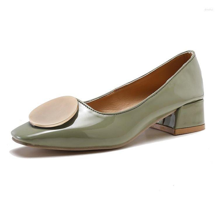 Dress Shoes Leather Shallow Mouth Square Head Single Shoe 2023 Summer Fashion Round Buckle Patent Thick High Heels Wild Women's, Beige
Dress Shoes Leather Shallow Mouth Square Head Single Shoe 2023 Summer Fashion Round Buckle Patent Thick High Heels Wild Women's, Beige