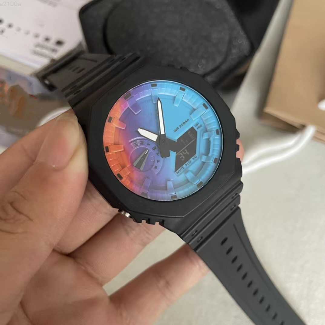 Iced Out Watch Digital Sports Quartz Men's Watch Waterproof LED Automatic Hand Lifting Light Oak Series Ultra thin detachable colorful dial
Iced Out Watch Digital Sports Quartz Men's Watch Waterproof LED Automatic Hand Lifting Light Oak Series Ultra thin detachable colorful dial