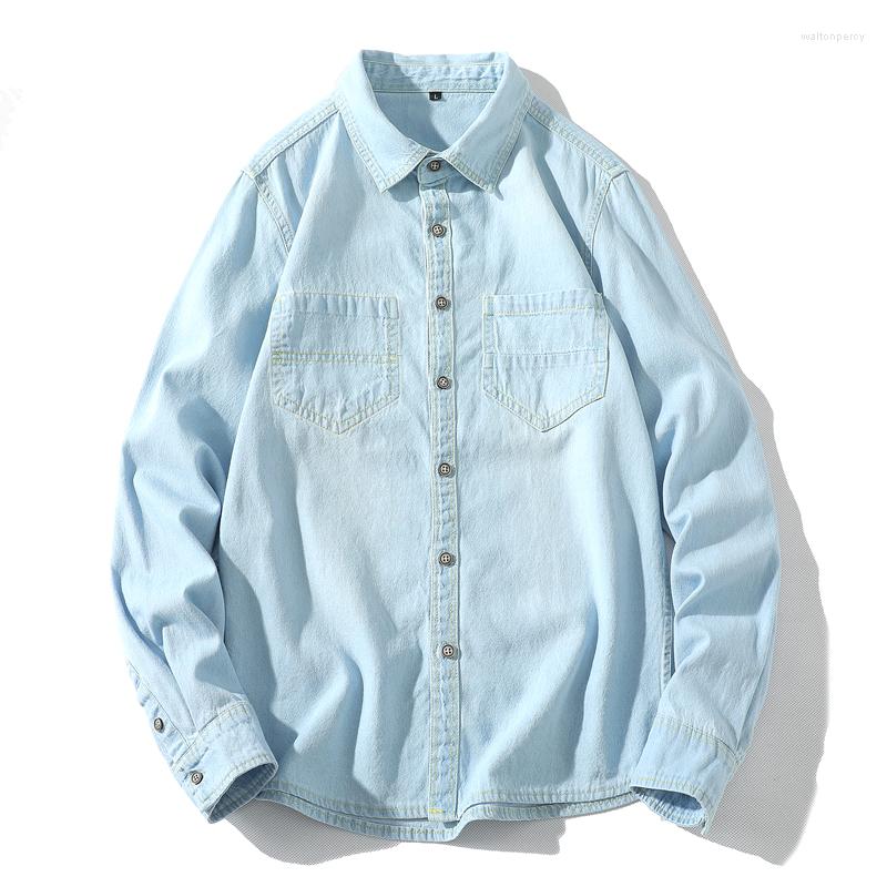 Men's Casual Shirts High Quality Men's Denim Jacket 2023 Autumn Business All-match Long-sleeved Shirt Male Classic Brand Slim Tops, Light blue
Men's Casual Shirts High Quality Men's Denim Jacket 2023 Autumn Business All-match Long-sleeved Shirt Male Classic Brand Slim Tops, Light blue