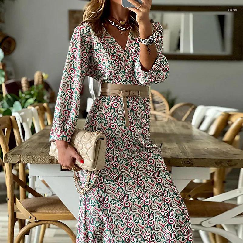 Casual Dresses Elegant V Neck Long Sleeve Dress Autumn Pattern Print Waisted Party Spring Commute Slim A-Line Boho Maxi, 01 purple(no belt)
Casual Dresses Elegant V Neck Long Sleeve Dress Autumn Pattern Print Waisted Party Spring Commute Slim A-Line Boho Maxi, 01 purple(no belt)
