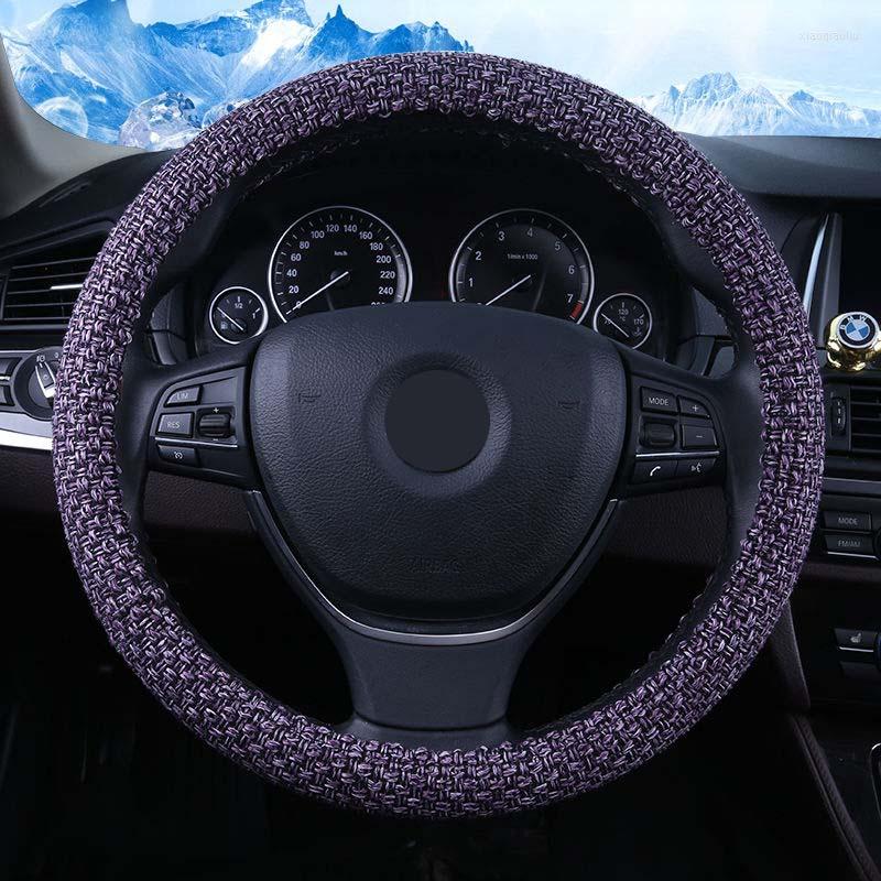 Steering Wheel Covers Four Seasons Cover Breathable Comfortable Flax Universal Protector Car Styling 38cm
Steering Wheel Covers Four Seasons Cover Breathable Comfortable Flax Universal Protector Car Styling 38cm