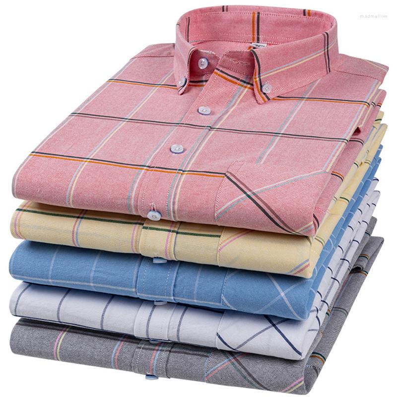 Men's Casual Shirts S-6XL Mens Oxford Plaid Dress Shirt For Men Long Sleeve Front Patch Chest Pocket Regular-fit Button-down Thick Work, Njf-1833
Men's Casual Shirts S-6XL Mens Oxford Plaid Dress Shirt For Men Long Sleeve Front Patch Chest Pocket Regular-fit Button-down Thick Work, Njf-1833