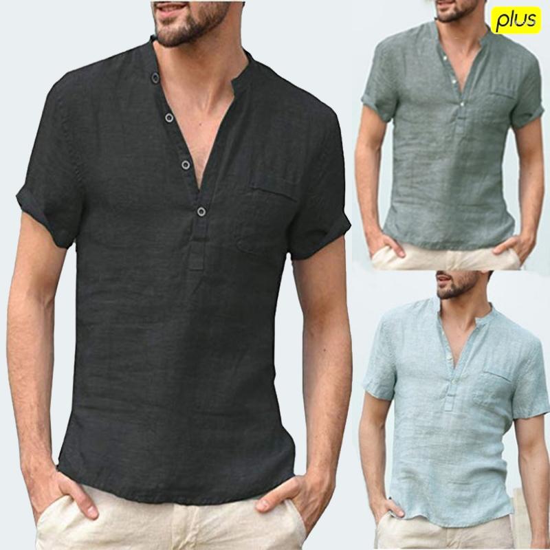 Men's T Shirts 2023 Summer Men's Short-Sleeved T-shirt Cotton And Linen Led Casual Shirt Male Breathable S-3XL Top, Khaki
Men's T Shirts 2023 Summer Men's Short-Sleeved T-shirt Cotton And Linen Led Casual Shirt Male Breathable S-3XL Top, Khaki