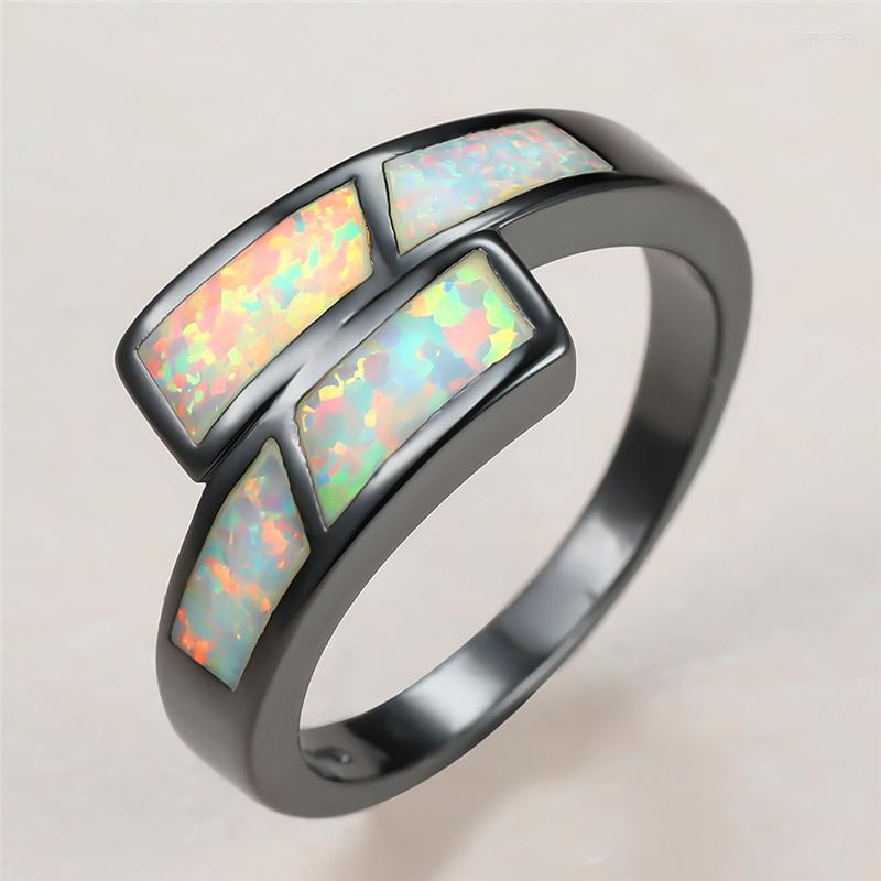 Wedding Rings Female Luxury White Opal Stone Antique Black Gold For Women Vintage Bride Geometry Thin Ring Engagement Gift
Wedding Rings Female Luxury White Opal Stone Antique Black Gold For Women Vintage Bride Geometry Thin Ring Engagement Gift