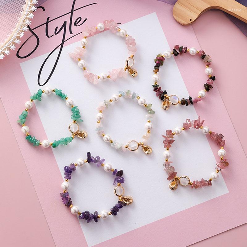 Charm Bracelets Japanese And Korean Style Irregular Shell Pearl High Stretch Conch Pendant Round Bead Bracelet Female
Charm Bracelets Japanese And Korean Style Irregular Shell Pearl High Stretch Conch Pendant Round Bead Bracelet Female