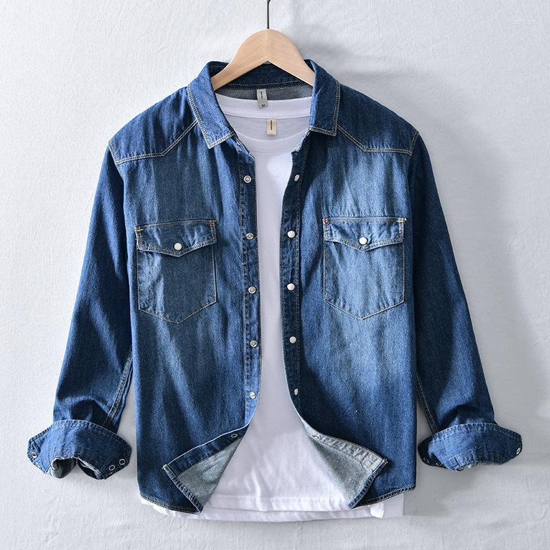 Men's Casual Shirts High-end Brand Men's Four Seasons Denim Shirt 2023 Autumn Business Fashion Retro Jacket Male Long Sleeve, Mixed
Men's Casual Shirts High-end Brand Men's Four Seasons Denim Shirt 2023 Autumn Business Fashion Retro Jacket Male Long Sleeve, Mixed