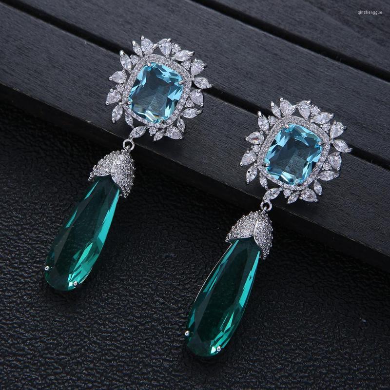 Dangle Earrings Trendy Square CZ Drop For Women Wedding Party Multicolor Cubic Zircon Dubai Bridal Earring Boucle D'oreille E20308
Dangle Earrings Trendy Square CZ Drop For Women Wedding Party Multicolor Cubic Zircon Dubai Bridal Earring Boucle D'oreille E20308