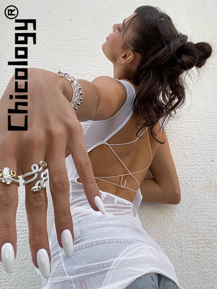 Women's Tanks Camis Chicology Fashion White Rose Tassel Slim Sleeveless Tank Tops Casual Streetwear Party Vacation Y2K Women Wholesale Clothes 23