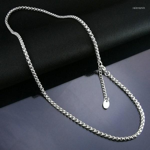 Chains Ladys Gift Jewelry Adjustable Necklace Silver Tone Stainless Steel Chain Prevent Allergy For Lady Girl Women N373
Chains Ladys Gift Jewelry Adjustable Necklace Silver Tone Stainless Steel Chain Prevent Allergy For Lady Girl Women N373