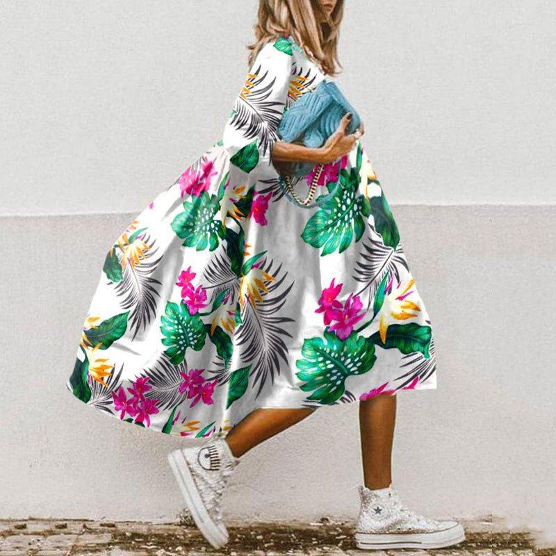 Casual Dresses 2023 Summer Women Dress Vintage Loose O Neck Half Sleeve Floral Printed A-Line Elegant Boho Beach Long Vestidos, Green
Casual Dresses 2023 Summer Women Dress Vintage Loose O Neck Half Sleeve Floral Printed A-Line Elegant Boho Beach Long Vestidos, Green