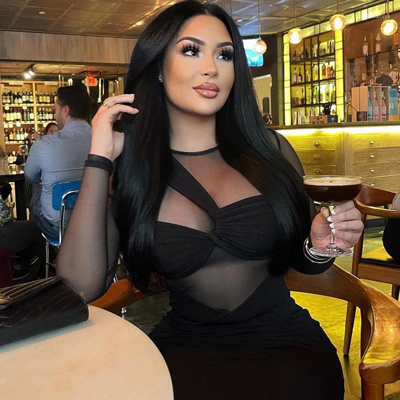 Casual Dresses Sexy Long Dress Spring Sleeve Mesh Splicing Party Birthday Evening Maxi For Women Y2k Clothes Streetwear Wholesale, Black
Casual Dresses Sexy Long Dress Spring Sleeve Mesh Splicing Party Birthday Evening Maxi For Women Y2k Clothes Streetwear Wholesale, Black